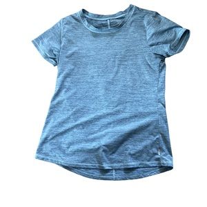 Blue Eddie Bauer Short Sleeved Workout Tee